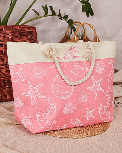Royalfashion Fabric bag in holiday pattern for shoulder