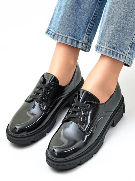 Royalfashion Women's patent leather shoes Omey