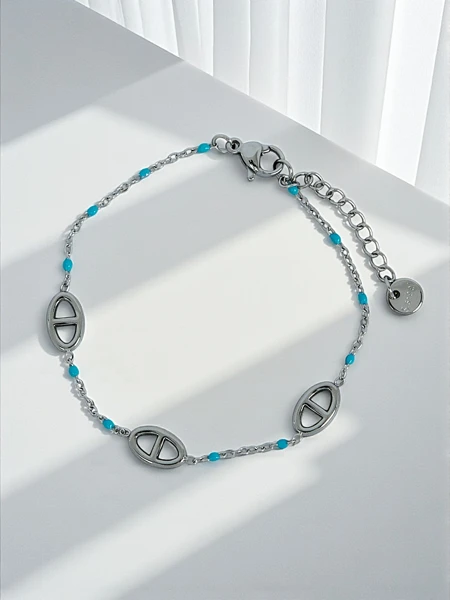 Aurea Clavis silver bracelet with beads