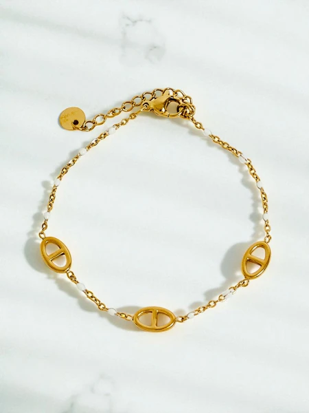 Callisto Aurea Gold-Plated Beaded Bracelet