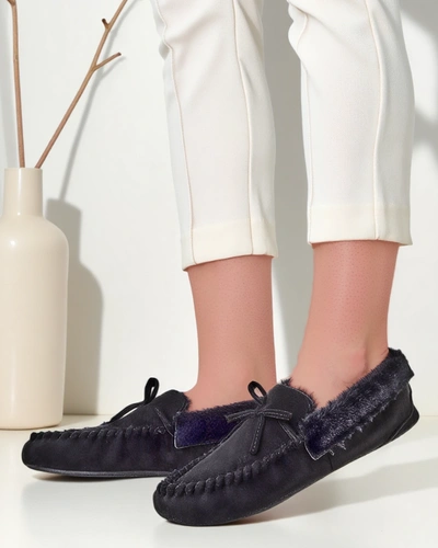 Royalfashion Women's moccasins with fur Ahtikes