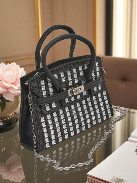 Royalfashion Women's Clutch Bag with Cubic Zirconia Seren Voux