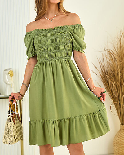 Royalfashion Women's cotton mini a'la hiszpanka dress