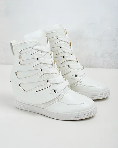 Royalfashion Women's sporty boots on a Pamstinsa heel