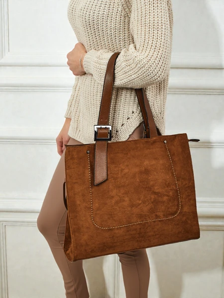 Women's shopper bag eco suede Daverna