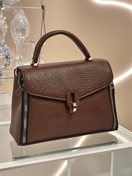 Small women's eco-leather handbag Celoura