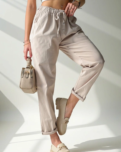 Royalfashion Simple women's fabric trousers