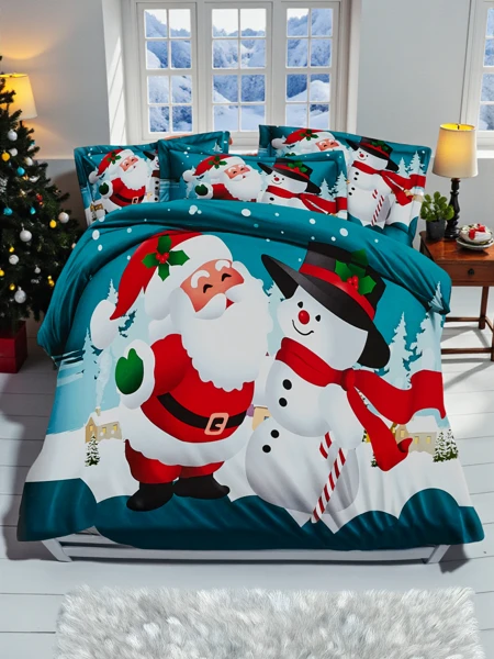 Royalfashion Christmas Bedding 160x200 set 4-PIECE