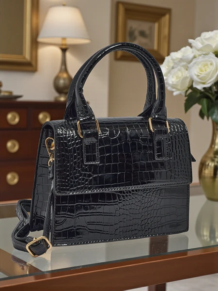 Patent Small Women's Faux Leather Handbag Veluna