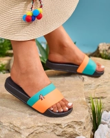 dark green || orange