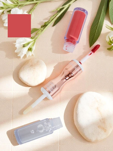 Lipstick and clear lip gloss 2-in-1 Sheer Pink