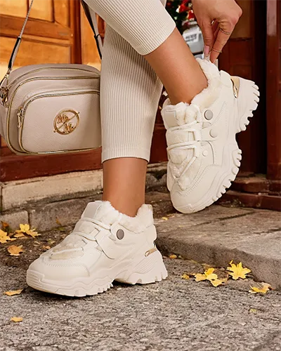 Royalfashion Women's Fashion Sneakers with Insulation Poriomo