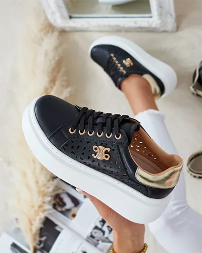 Royalfashion Women's sporty openwork Jovixi sneakers