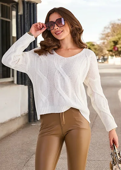 White women's sweater - Clothing