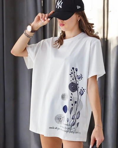 Royalfashion Women's Cotton T-shirt with Print