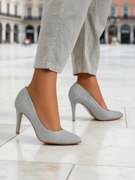 Royalfashion Glitter women's stiletto heels Enen