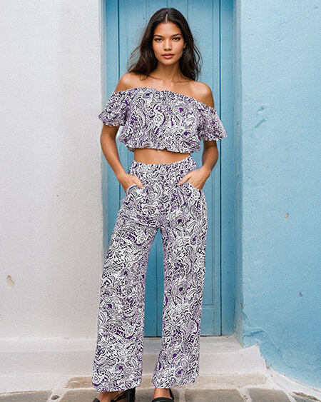 Royalfashion Two-Piece Women's Printed Set