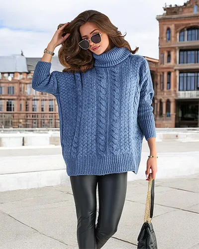 Royalfashion Women's Turtleneck Sweater