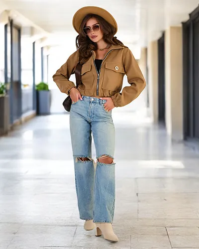 Royalfashion Women's Bomber Jacket