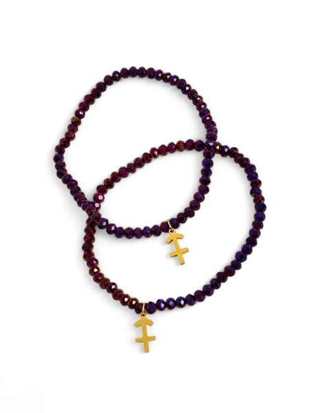 Royalfashion Two Women's Bracelets with Anchor Pendant