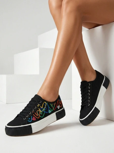 Royalfashion Women's sneakers with print Sercess