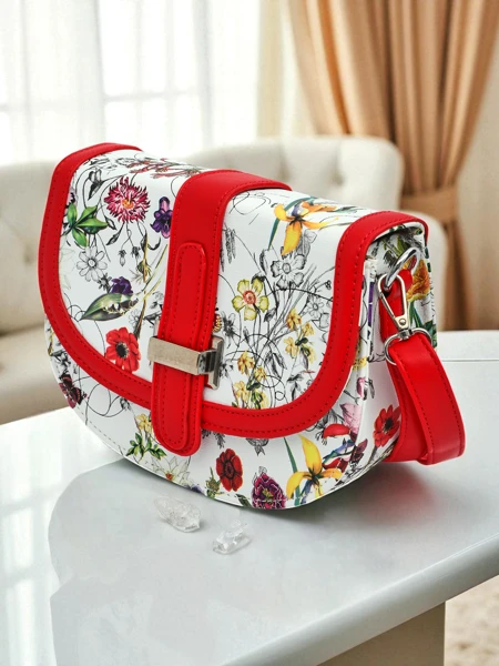 Royalfashion Women's Small Floral Faux Leather Handbag Ori Elle