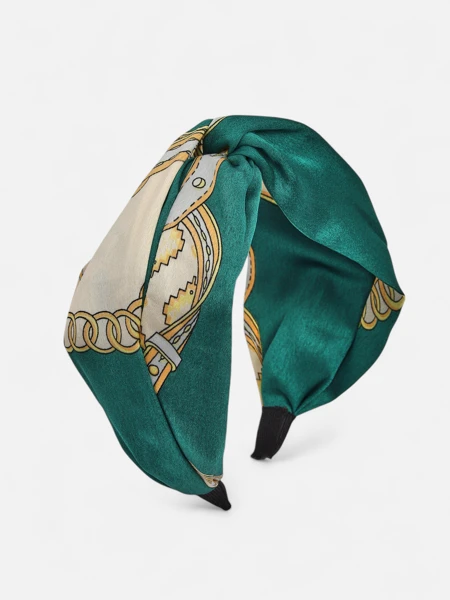 Royalfashion Women's Scarf-Style Headband with Elegant Print