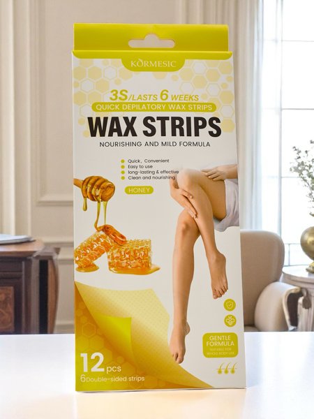 Honey wax strips for body depilation 12 pcs.