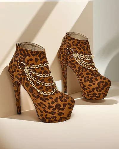 Royalfashion Ladies ankle boots on a stiletto Damesse