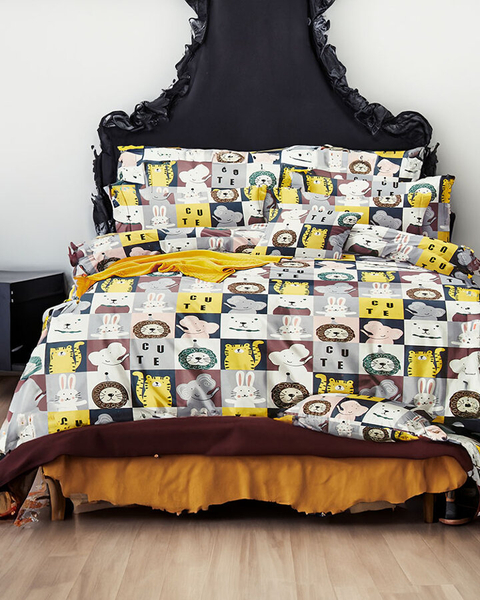 Royalfashion Patterned bedding 160x200 set of 3 PARTS