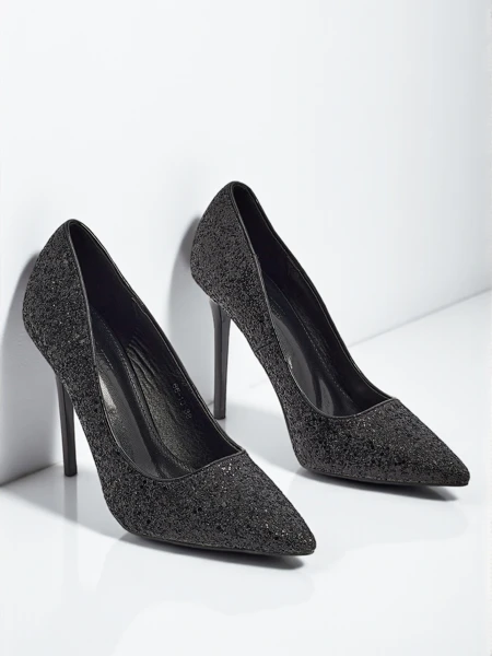 Zavrimea Women's Eco-Leather Glitter Pumps