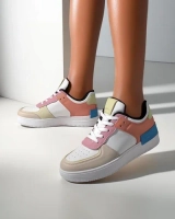 multicolored || violet || beige