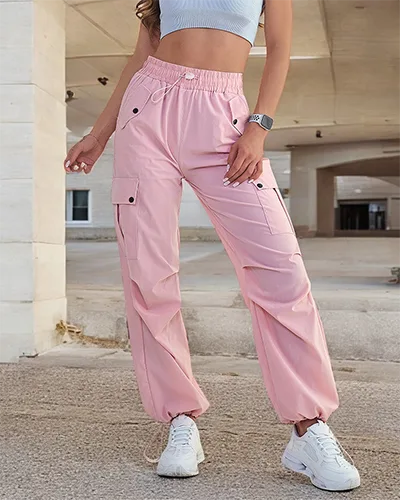 Royalfashion Women's fabric combat pants