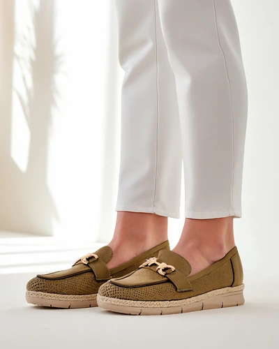 Royalfashion Women’s flats with a decorative accent on the toe