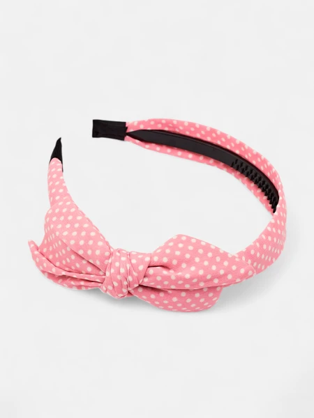 Royalfashion Women's Polka Dot Headband with Bow