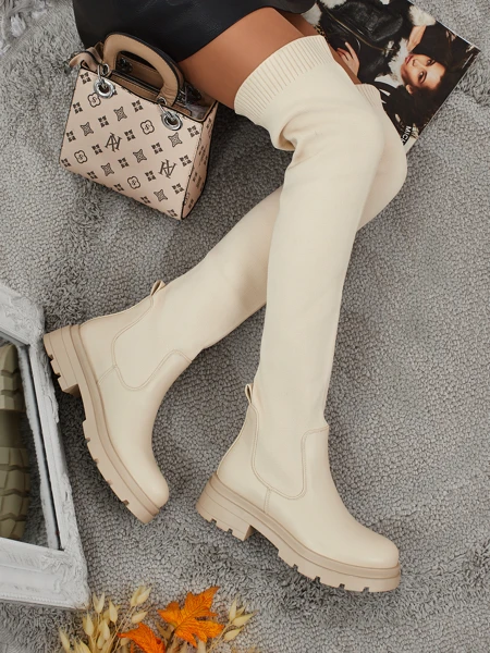 Orlina Women's Long Slip-on Boots