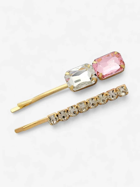 Royalfashion Hairpins with colorful crystals