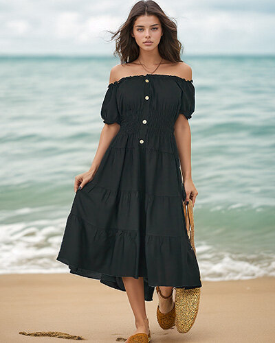 Royalfashion Women's knee-length a'la Spanish dress