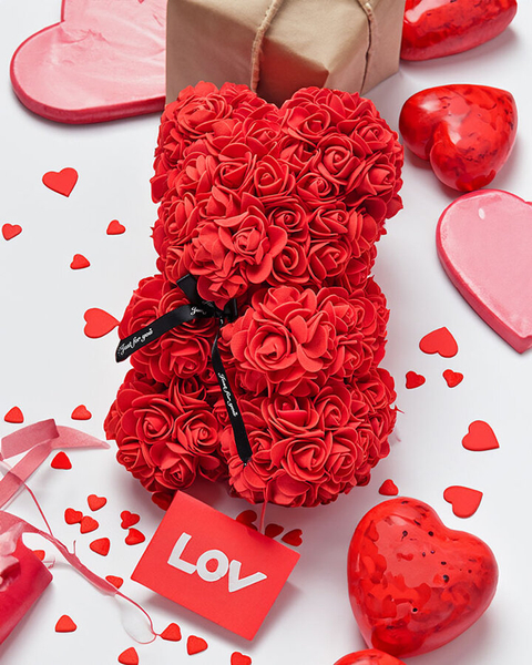 Red Rose Teddy Bear - Accessories