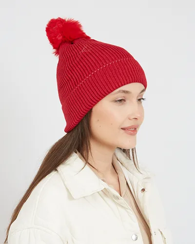 Royalfashion Women's Winter Hat with Pom Pom
