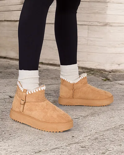 Royalfashion Short women's snow boot style boots Ewioz