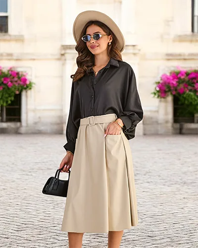 Royalfashion Women's midi skirt