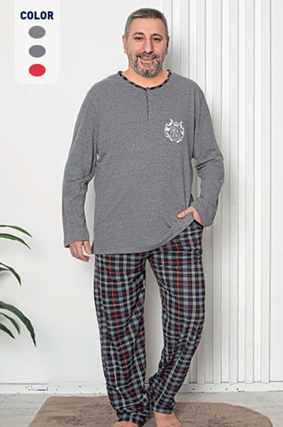 Royalfashion Men's dark gray pajamas