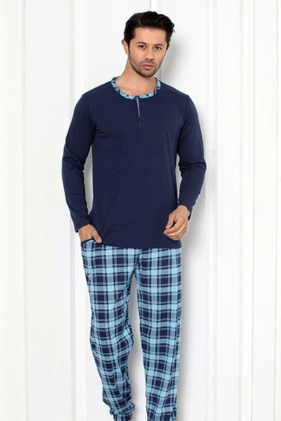 Royalfashion Men's Cotton Checkered Pajamas
