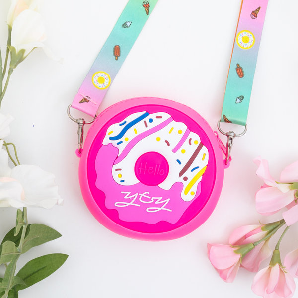 Fuchsia handbag with donut - Accessories