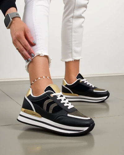 Royalfashion Women's Sneakers with Thick Sole Lobissa