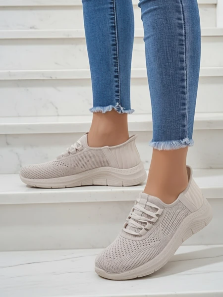 Royalfashion Women's Slip-on Fabric Sports Shoes Arrate