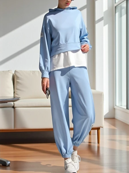 Royalfashion Women's cotton set with a shirt insert