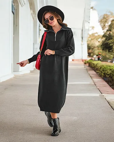 Royalfashion Women's long sweater dress