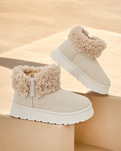 Royalfashion Women's snow boots with fur Rovvoy